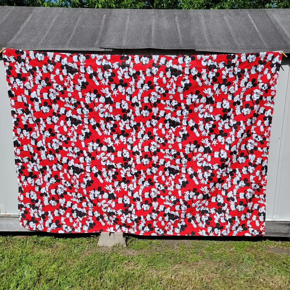 Disney Mickey Mouse Red Flat Twin Sheet 39